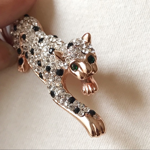 Jewelry - Leopard Crystal Brooch